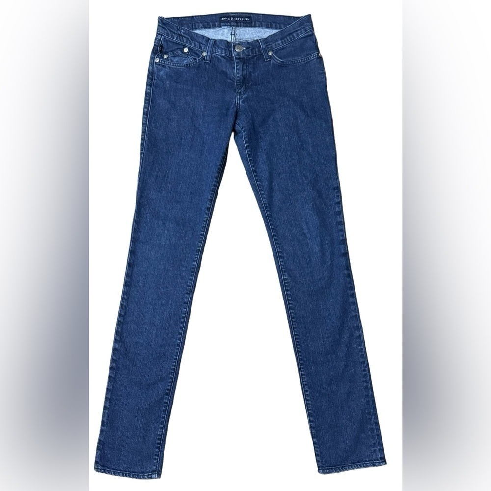 Rock & Republic Jeans Skinny Ankle Medium Wash Mid Rise Denim Jeans Y2k Size 28